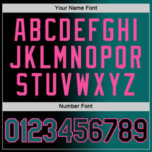 Load image into Gallery viewer, Custom Black Teal-Pink Gradient Fashion Performance T-Shirt