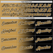 Load image into Gallery viewer, Custom Black Old Gold-White Gradient Fashion Performance T-Shirt
