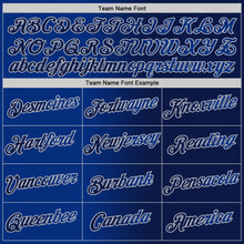 Load image into Gallery viewer, Custom Navy Royal-Gray Gradient Fashion Performance T-Shirt