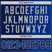 Load image into Gallery viewer, Custom Navy Royal-Gray Gradient Fashion Performance T-Shirt