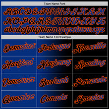 Load image into Gallery viewer, Custom Black Royal-Orange Gradient Fashion Performance T-Shirt