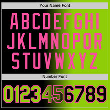 Load image into Gallery viewer, Custom Black Neon Green-Pink Gradient Fashion Performance T-Shirt