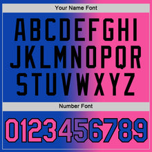 Load image into Gallery viewer, Custom Thunder Blue Pink-Black Gradient Fashion Performance T-Shirt