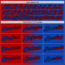 Load image into Gallery viewer, Custom Thunder Blue Red-Black Gradient Fashion Performance T-Shirt