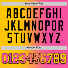 Load image into Gallery viewer, Custom Yellow Pink-Black Authentic Gradient Fashion Basketball Jersey