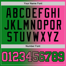 Load image into Gallery viewer, Custom Grass Green Pink-Black Authentic Gradient Fashion Basketball Jersey