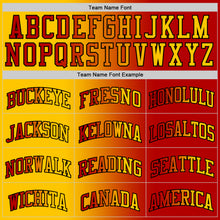 Load image into Gallery viewer, Custom Red Yellow-Black Authentic Gradient Fashion Basketball Jersey