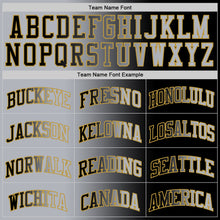Load image into Gallery viewer, Custom Black Gray-Old Gold Authentic Gradient Fashion Basketball Jersey