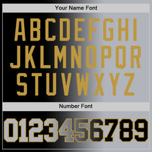 Load image into Gallery viewer, Custom Black Gray-Old Gold Authentic Gradient Fashion Basketball Jersey