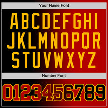 Load image into Gallery viewer, Custom Black Red-Gold Authentic Gradient Fashion Basketball Jersey