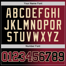 Load image into Gallery viewer, Custom Black Crimson-Cream Authentic Gradient Fashion Basketball Jersey