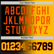 Load image into Gallery viewer, Custom Black Gold-Orange Authentic Gradient Fashion Basketball Jersey