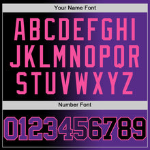 Load image into Gallery viewer, Custom Black Purple-Pink Authentic Gradient Fashion Basketball Jersey