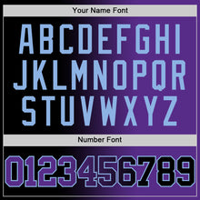 Load image into Gallery viewer, Custom Black Purple-Light Blue Authentic Gradient Fashion Basketball Jersey