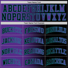 Load image into Gallery viewer, Custom Black Purple-Teal Authentic Gradient Fashion Basketball Jersey