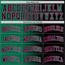 Load image into Gallery viewer, Custom Black Kelly Green-Pink Authentic Gradient Fashion Basketball Jersey