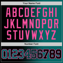 Load image into Gallery viewer, Custom Black Teal-Pink Authentic Gradient Fashion Basketball Jersey