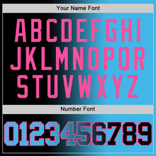 Load image into Gallery viewer, Custom Black Sky Blue-Pink Authentic Gradient Fashion Basketball Jersey