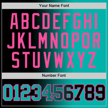 Load image into Gallery viewer, Custom Black Aqua-Pink Authentic Gradient Fashion Basketball Jersey
