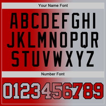 Load image into Gallery viewer, Custom Red Gray-Black Authentic Gradient Fashion Basketball Jersey