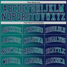 Load image into Gallery viewer, Custom Navy Teal-Gray Authentic Gradient Fashion Basketball Jersey