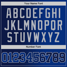 Load image into Gallery viewer, Custom Navy Royal-Gray Authentic Gradient Fashion Basketball Jersey