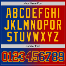 Load image into Gallery viewer, Custom Royal Red-Gold Authentic Gradient Fashion Basketball Jersey