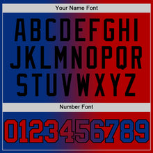 Load image into Gallery viewer, Custom Royal Red-Black Authentic Gradient Fashion Basketball Jersey