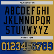 Load image into Gallery viewer, Custom Royal Old Gold-Black Authentic Gradient Fashion Basketball Jersey