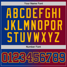 Load image into Gallery viewer, Custom Royal Maroon-Gold Authentic Gradient Fashion Basketball Jersey