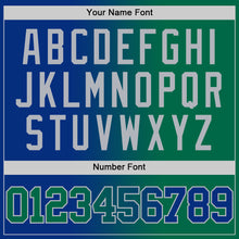 Load image into Gallery viewer, Custom Royal Kelly Green-Gray Authentic Gradient Fashion Basketball Jersey