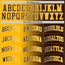Load image into Gallery viewer, Custom Brown Gold-Cream Authentic Gradient Fashion Basketball Jersey