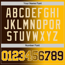 Load image into Gallery viewer, Custom Brown Gold-Cream Authentic Gradient Fashion Basketball Jersey