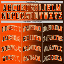 Load image into Gallery viewer, Custom Brown Orange-Cream Authentic Gradient Fashion Basketball Jersey
