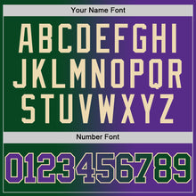 Load image into Gallery viewer, Custom Green Purple-Cream Authentic Gradient Fashion Basketball Jersey