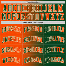 Load image into Gallery viewer, Custom Green Orange-Cream Authentic Gradient Fashion Basketball Jersey