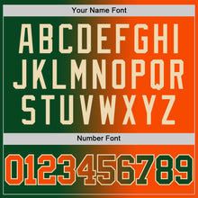 Load image into Gallery viewer, Custom Green Orange-Cream Authentic Gradient Fashion Basketball Jersey