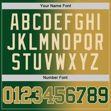 Load image into Gallery viewer, Custom Green Old Gold-Cream Authentic Gradient Fashion Basketball Jersey