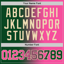 Load image into Gallery viewer, Custom Green Pink-Cream Authentic Gradient Fashion Basketball Jersey