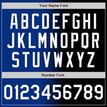 Load image into Gallery viewer, Custom Black White-Royal Authentic Gradient Fashion Baseball Jersey