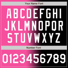 Load image into Gallery viewer, Custom Black White-Pink Authentic Gradient Fashion Baseball Jersey