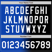 Load image into Gallery viewer, Custom Black White-Thunder Blue Authentic Gradient Fashion Baseball Jersey