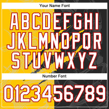 Load image into Gallery viewer, Custom Graffiti Pattern Black Yellow-Red Scratch 3D Performance T-Shirt