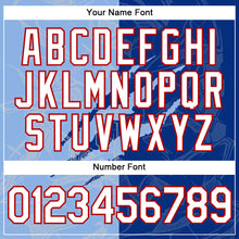 Load image into Gallery viewer, Custom Graffiti Pattern Royal Light Blue-Red Scratch 3D Performance T-Shirt