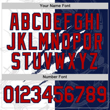 Load image into Gallery viewer, Custom Graffiti Pattern Red-Navy Scratch 3D Performance T-Shirt