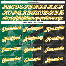 Load image into Gallery viewer, Custom Graffiti Pattern Black Kelly Green-Gold Scratch 3D Performance T-Shirt