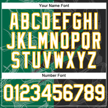 Load image into Gallery viewer, Custom Graffiti Pattern Black Kelly Green-Gold Scratch 3D Performance T-Shirt