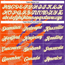 Load image into Gallery viewer, Custom Graffiti Pattern Purple Orange-Old Gold Scratch 3D Performance T-Shirt