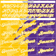 Load image into Gallery viewer, Custom Graffiti Pattern Purple-Yellow Scratch 3D Performance T-Shirt