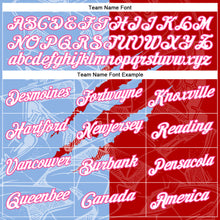 Load image into Gallery viewer, Custom Graffiti Pattern Red Light Blue-Pink Scratch 3D Performance T-Shirt